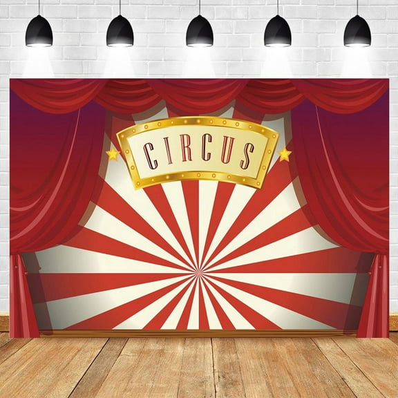 Circus Theme Party Backdrop r Newborn Baby Birthday Circus Carnival Clown Play Show Childr Portrait Photography Background