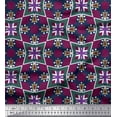 thumbnail image 1 of Soimoi Cotton Cambric Fabric Check & Geometric Printed Craft Fabric by The Yard 56 Inch Wide, 1 of 5