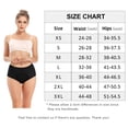 thumbnail image 4 of wirarpa Women's Period Panties Girls Leakproof Soft Underwear Jacquard Easy Clean Postpartum Briefs 1 Pack Black Medium, 4 of 5