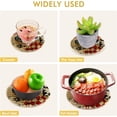 thumbnail image 5 of SKYSONIC Rooster Vintage Fall Pot Holders Trivets, 2 Pcs Heat Resistant Trivets,Autumn Retro Cotton Thread Weave Mats for Hot Pads Pans Pot Bowl Teapot for Kitchen Decor, 5 of 7