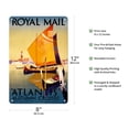 thumbnail image 2 of Atlantis Autumn Cruises - Royal Mail Ltd. - Vintage Ocean Liner Travel Poster by Percy Padden c.1936 - 8 x 12 inch Vintage Metal Tin Sign, 2 of 4