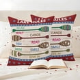 thumbnail image 3 of Lake Rules Outdoor Waterproof Pillow Covers, Red Green Brown Paddle Striped Rudder Wooden Decorative Square Throw Pillowcase Sofa Cushion Sham for Patio/Couch/Chair, 24"x24" 2 Pack, 3 of 8