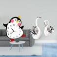 thumbnail image 2 of Reloj de pared,Reloj de pared silencioso y decorativo que no hace tictac,estatua de cisne,Figuras de cisne de cerámica modernas,Escultura de animales Decoración centro de mesa, 2 of 8