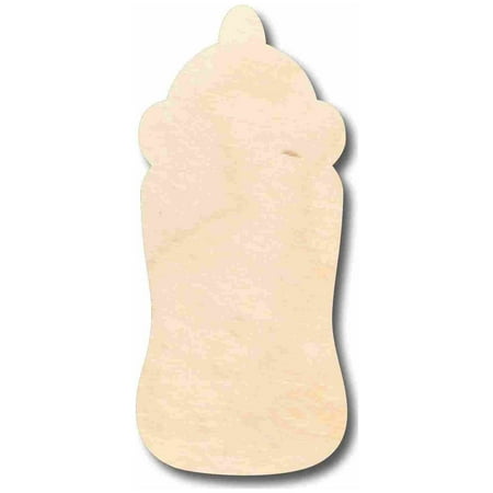 Unfinished Wood Baby Bottle Silhouette - Craft- up to 46 DIY 16 / 1/2