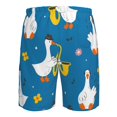thumbnail image 6 of Disketp Men'S Swim Trunks Hawaiian Breathable Surf Beach Swimsuits Mesh Lining Beach Shorts With Pockets-Cartoon Goose, 6 of 9