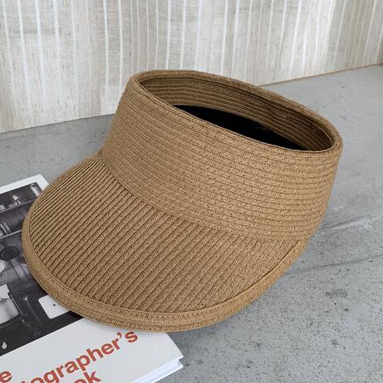 Beach Sun Visor Hats for Women Wide Brim UPF50+ Sun  display picture 3
