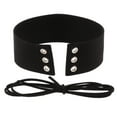 thumbnail image 2 of de Gargantilla de material cuero Ajustable Punk Goth Gargantillo de Cuello - Púrpura , Negro, tal se describe Yinane Gargantilla gótica, 2 of 8