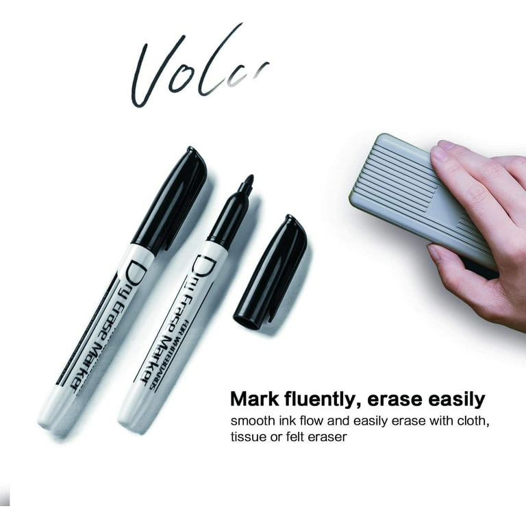 Volcanics Dry Erase Markers Low Odor Fine Whiteboard Markers – Go