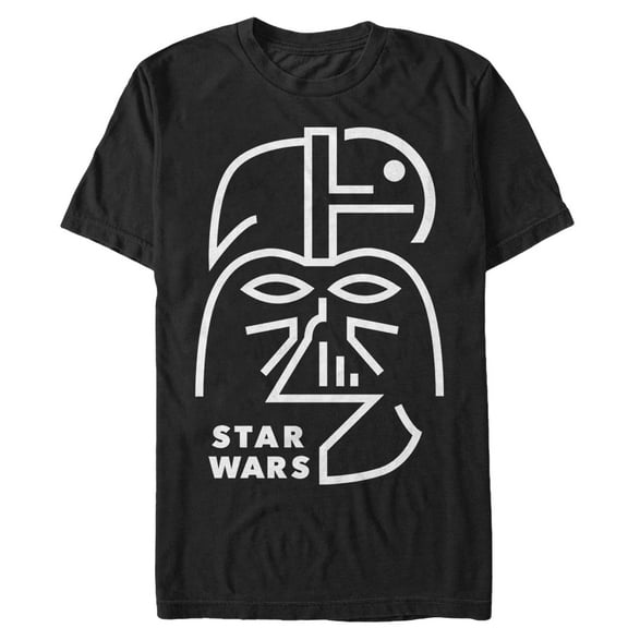 Men's Star Wars Modern Darth Vader Art Graphic Tee Black X Large