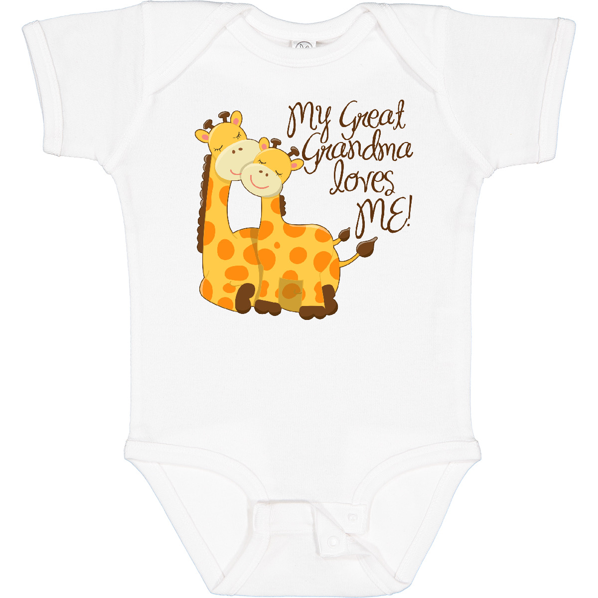 Inktastic My Great Grandma Loves Me Boys or Girls Baby Bodysuit