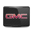 thumbnail image 2 of GMC Logo UV Graphic Carbon Fiber Look Metal Face-Plate on ABS Plastic 2 inch Tow Hitch Cover, 2 of 7