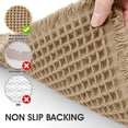 thumbnail image 4 of HAKUNA Waffle Bath Mat Beige 36"x24", Boho Woven Modern Bath Rug Mats, Absorbent Non Slip Bathroom Floor Mat, Soft Washable Bath Rugs with Tassels for Bathroom, Bedroom, Kitchen, Shower, Tub, 4 of 8