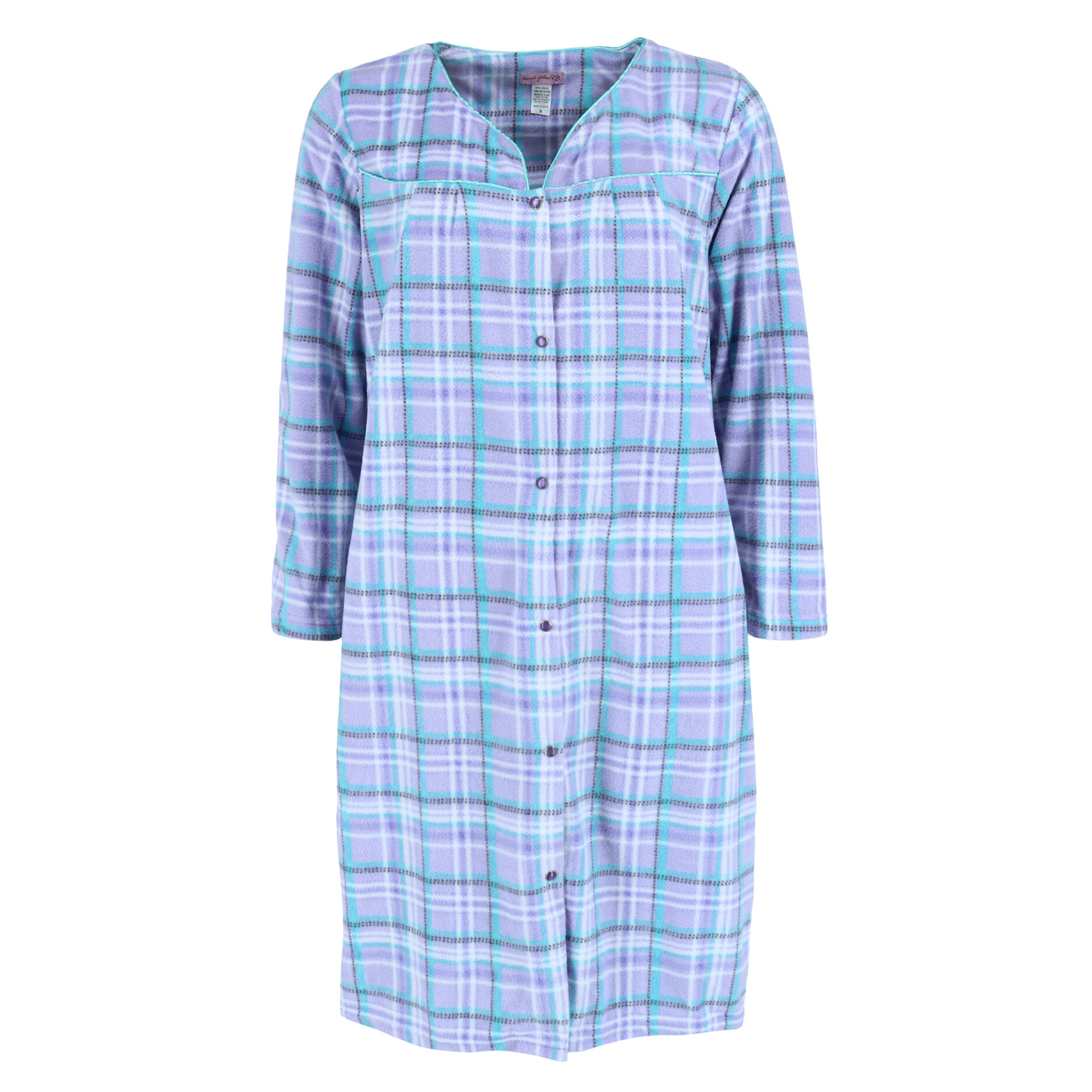 snap front duster for women