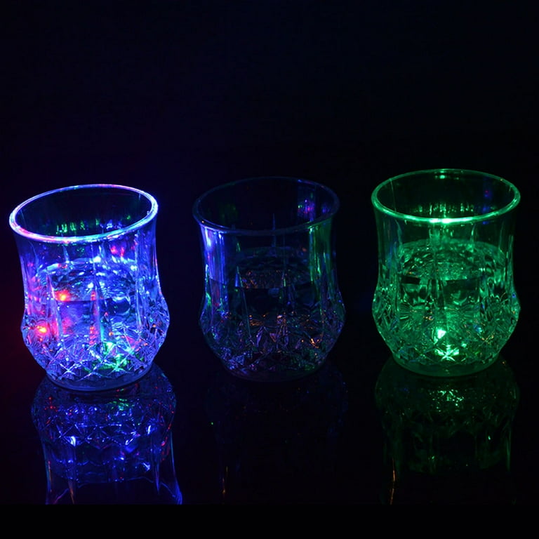 ITODA Flash Light Up Cups Liquid Activated Multicolor LED Bar Night Club  Halloween Christmas Party G…See more ITODA Flash Light Up Cups Liquid