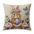 thumbnail image 3 of Lunxisen 3 Pcs Easter Rabbit Pillowcase Decorative Cushion Cover Spring Home Decor Sofa Living Room Bedroom Accent, 3 of 6