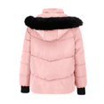 thumbnail image 6 of Wutalume Women's Winter Warm Cotton Jacket Single Breasted Zipper Jacket, Cozy and Lightweight, Comfortable Fit, Ideal for Cold Weather and Everyday Activities,Pink L, 6 of 6