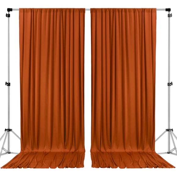 Cortinas de poliéster con telón de fondo AK TRADING CO. Óxido, 3 x 3 m