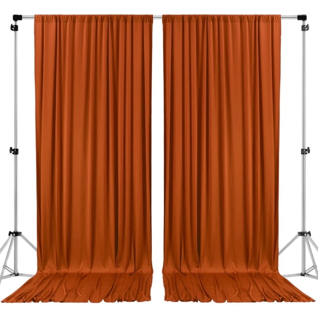 Cortinas de poliéster con telón de fondo AK TRADING CO. Óxido, 3 x 3 m