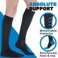 thumbnail image 5 of Made in USA - Mens Support Socks 20-30 mmHg Plantar Fasciitis - Black, X-Large, 5 of 12