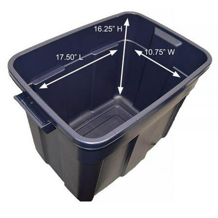 Rubbermaid Roughneck Rugged Stackable Storage Tote Container (6 Pack)