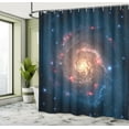 thumbnail image 5 of Ambesonne Nebula Shower Curtain, Black Hole Cosmos Space, 69"Wx75"L, Petrol Blue Peach, 5 of 5