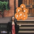 thumbnail image 4 of PMU 12 Pcs Graduation Balloons PartyTex 11 inch Premium Orange with All-Over Print White Grad Caps-Confetti and Streamers Graduation Party Decorations, 4 of 7