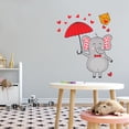 thumbnail image 2 of Kids Cartoon Happy Elephant Wall Sticker-Home Art Interior Decoration Any Room Nursery Mural Waterproof Vinyl Decal- Size : 9" x 10"., 2 of 4