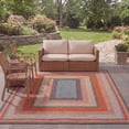 thumbnail image 3 of Safavieh Braided Codie Striped Machine Washable Reversible Area Rug, Rust/Multi, 5' x 8', 3 of 14