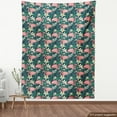 thumbnail image 3 of Ambesonne Flamingo Fabric by the Yard Upholstery, Tropic Nature Wildlife, 1 Yard, Multicolor, 3 of 4