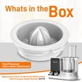 thumbnail image 7 of Food Processor Citrus Juicer Attachment - Replacement Parts for NutriChef Multifunction Food Processor Model Number: NCFP8, 7 of 7