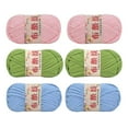 thumbnail image 1 of 6 Pcs Fil Tricoté Fil Épais Fil Spaghetti Tissu Fil pour Maison de Chat Animal Rose, 1 of 9