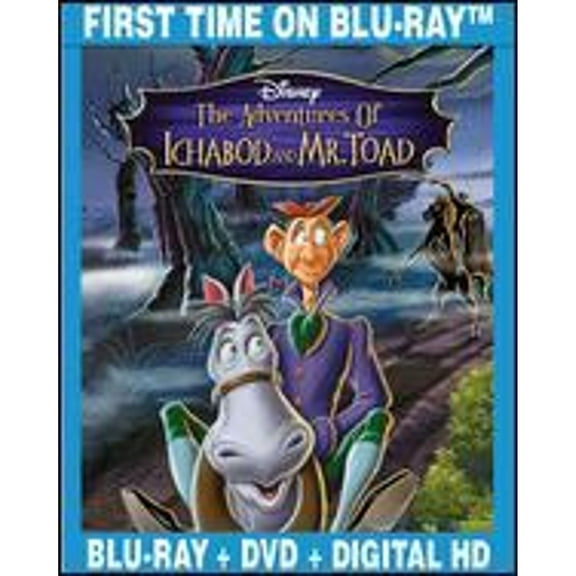 Pre-Owned The Adventures of Ichabod and Mr. Toad [2 Discs] [Blu-ray/DVD] (Blu-Ray 0786936842272) directed by Clyde Geronimi, Jack Kinney, James Algar
