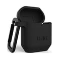 thumbnail image 7 of UAG Compatible with Airpods (1st & 2nd Gen) Case Full-Body Protective Soft-Touch Silicone Case with Detachable Carabiner, Standard Issue Silicone_001, Black, 7 of 7