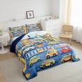 thumbnail image 3 of Castle Fairy Preppy Children Cartoon Car Twin Comforter Sets,Car Theme Bedding Set, 3 of 8