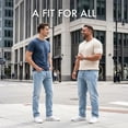 thumbnail image 6 of GINGTTO Men's Lightweight Stretch Slim Fit Jeans Comfort Flexible Casual Denim Pants, 6 of 6
