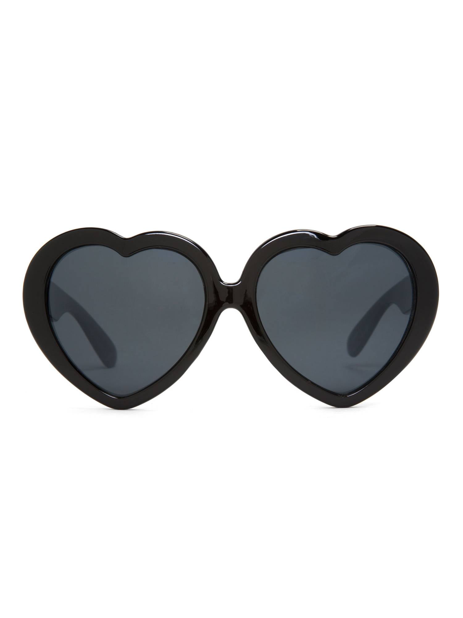 90S Vintage Glasses Fashion Large Women Lady Girls Oversized Heart Shaped  Retro Sunglasses Cute Love Eyewear | Lazada.co.th