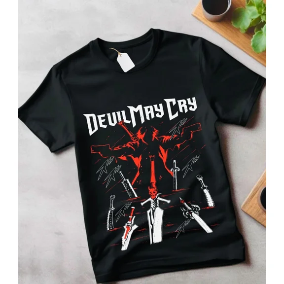 Devil May Cry Dante T-Shirt Unisex Shirt All Size gift for kids,cartoon clothes