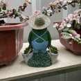 thumbnail image 4 of nipocaio Cute Resin Frog Miniature Pendant Paparazzi Creative Gift Garden Swing Chair Desktop microview, 4 of 5