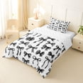 thumbnail image 2 of Erosebridal Girls Black Bowknot Twin Comforter Sets 3-Piece,Dreamy Princess Bow Bedding Set for Teens Women,Ultra Soft Home Decor, 2 of 6