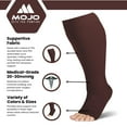 thumbnail image 6 of Wide Calf Compression Stockings for Women and Men 20-30mmHg Brown, 7X-Large, 6 of 8