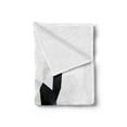 thumbnail image 2 of Boston Terrier Soft Flannel Fleece Throw Blanket, Geometric Art Low Poly Modern Flat Design of Mosaic Terrier, Cozy Plush for Indoor and Outdoor Use, 50" x 70", Pale Grey White, by Ambesonne, 2 of 5