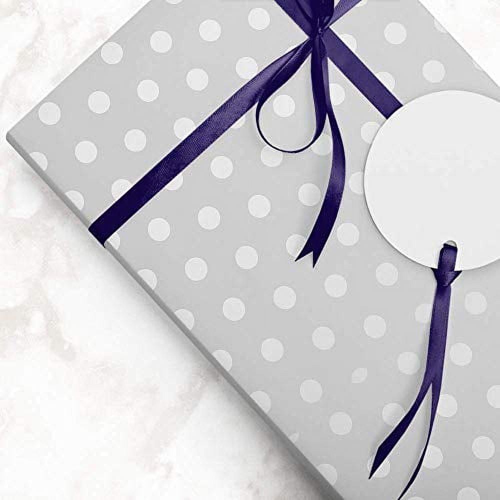 Jam Paper Gift Wrapping Paper, 25 Sq. ft, Silver Kraft (165K25si)