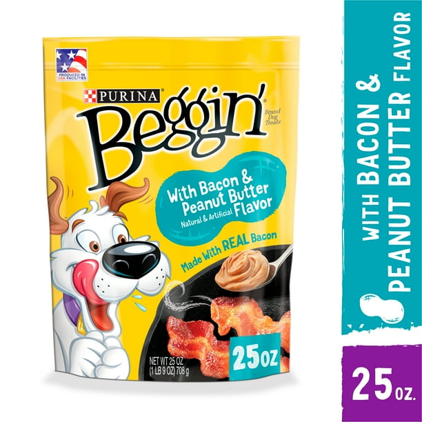 Purina Beggin' Strips Dog Training Treats, With Bacon & Peanut Butter
