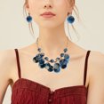 thumbnail image 4 of Collier Clavicule pour Femmes, Collier Pull avec Perles de Mode et Boucles d'Oreilles Pendantes, 4 of 6