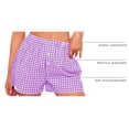 thumbnail image 4 of Shorts PRETTYGARDEN Pijama de Algodón Verano 2025 XXL Morado, 4 of 9