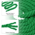 thumbnail image 3 of Unique Bargains 15 Feet Tug of War Rope for Adults Teen 3-Strand Natural Twisted Cotton Rope with Flag Green, 3 of 7