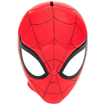 Spider-Man Ceramic Piggy Bank, Ceramic, Red, Marvel