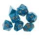 thumbnail image 2 of Juego de 7 poliedros para D20, D12, D10, D8, D6 y D4 Azul verde, 2 of 6