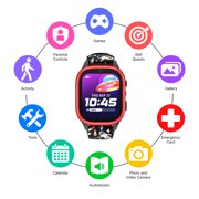 PlayZoom 4 Kids Smartwatch – 25 STEM Games, Camera, Step Counter, Audiobooks, Bluetooth, Splash Resistant, 7-Day Battery