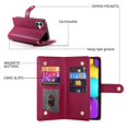 thumbnail image 3 of GANGXUN Étui en Cuir à Rabat pour iPhone 16 - Sangles Longues et Courtes, design Portefeuille, 3 of 5